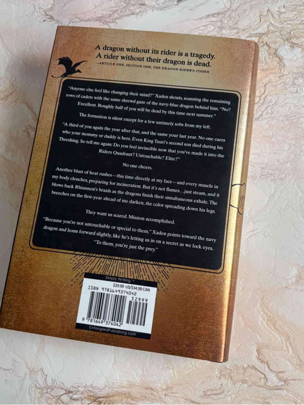 Fourth Wing by Rebecca Yarros - Hardcover - Picture 4 of 5